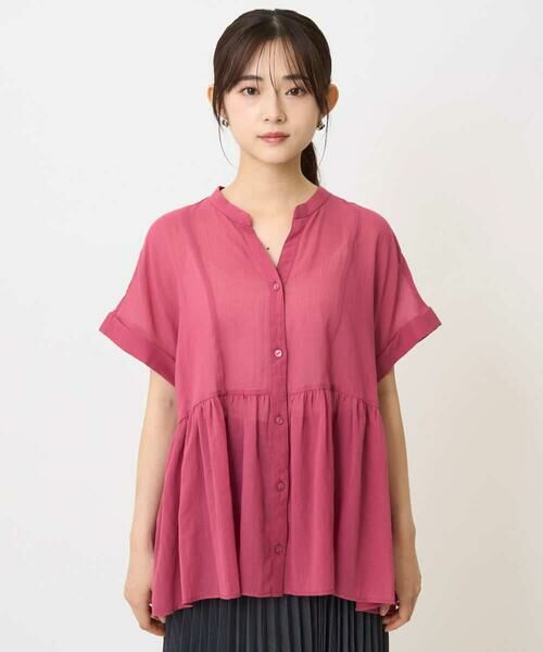 Maison de CINQ / メゾン ドゥ サンク シャツ・ブラウス | 【小さいサイズ】コットンシフォンブラウス/接触冷感/洗える | 詳細4