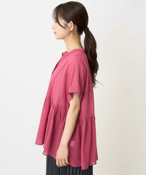 Maison de CINQ / メゾン ドゥ サンク シャツ・ブラウス | 【小さいサイズ】コットンシフォンブラウス/接触冷感/洗える | 詳細5