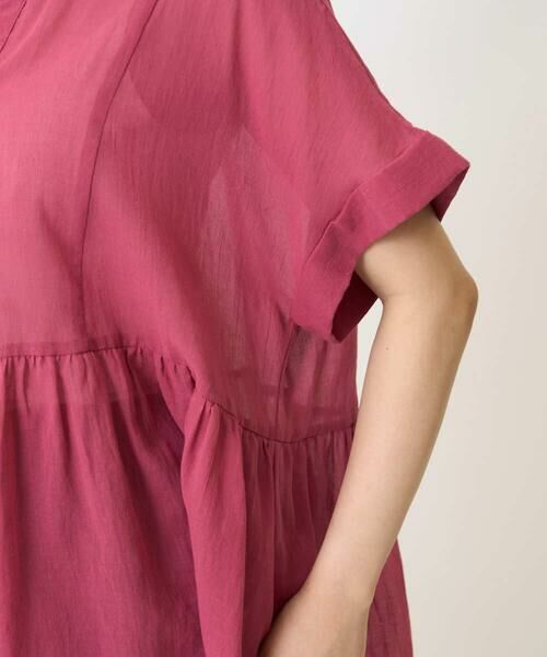 Maison de CINQ / メゾン ドゥ サンク シャツ・ブラウス | 【小さいサイズ】コットンシフォンブラウス/接触冷感/洗える | 詳細8