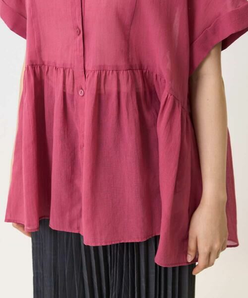 Maison de CINQ / メゾン ドゥ サンク シャツ・ブラウス | 【小さいサイズ】コットンシフォンブラウス/接触冷感/洗える | 詳細9