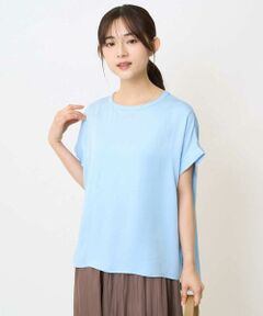 Maison de CINQ / メゾン ドゥ サンク シャツ・ブラウス | 【小さいサイズ】マットサテンTブラウス/接触冷感/洗える