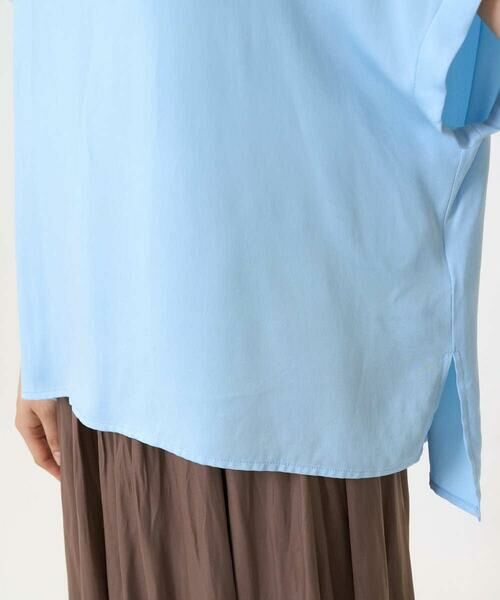 Maison de CINQ / メゾン ドゥ サンク シャツ・ブラウス | 【小さいサイズ】マットサテンTブラウス/接触冷感/洗える | 詳細10