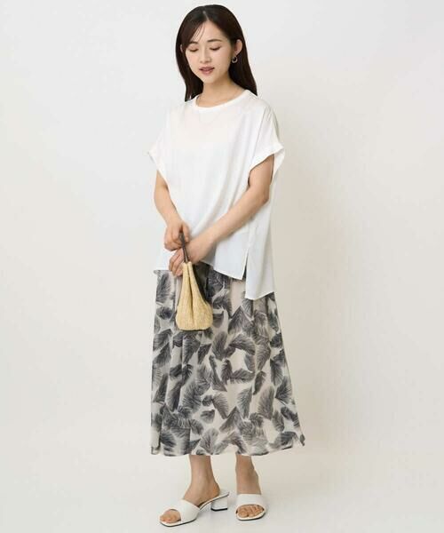 Maison de CINQ / メゾン ドゥ サンク シャツ・ブラウス | 【小さいサイズ】マットサテンTブラウス/接触冷感/洗える | 詳細15