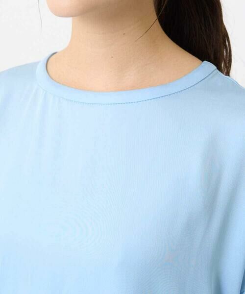 Maison de CINQ / メゾン ドゥ サンク シャツ・ブラウス | 【小さいサイズ】マットサテンTブラウス/接触冷感/洗える | 詳細8