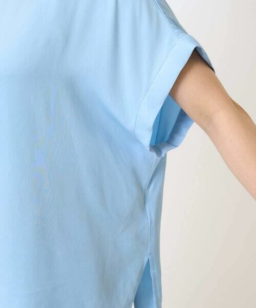 Maison de CINQ / メゾン ドゥ サンク シャツ・ブラウス | 【小さいサイズ】マットサテンTブラウス/接触冷感/洗える | 詳細9