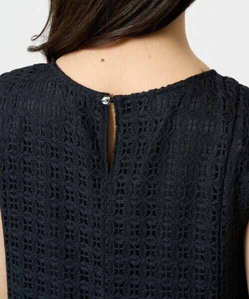 Maison de CINQ / メゾン ドゥ サンク ロング・マキシ丈ワンピース | 【小さいサイズ】幾何レースフレアーワンピース/洗える | 詳細6