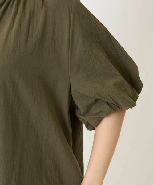 Maison de CINQ / メゾン ドゥ サンク ロング・マキシ丈ワンピース | 【小さいサイズ】ソフトコットンボリュームスリーブワンピース/洗える | 詳細7