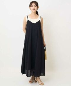 Maison de CINQ / メゾン ドゥ サンク ロング・マキシ丈ワンピース | 【小さいサイズ】ポコポコキャミワンピース/洗える