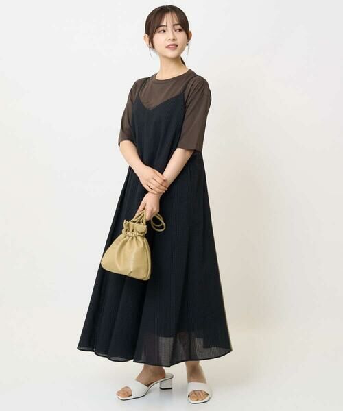 Maison de CINQ / メゾン ドゥ サンク ロング・マキシ丈ワンピース | 【小さいサイズ】ポコポコキャミワンピース/洗える | 詳細1