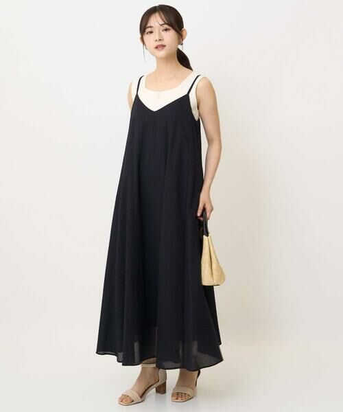 Maison de CINQ / メゾン ドゥ サンク ロング・マキシ丈ワンピース | 【小さいサイズ】ポコポコキャミワンピース/洗える | 詳細13