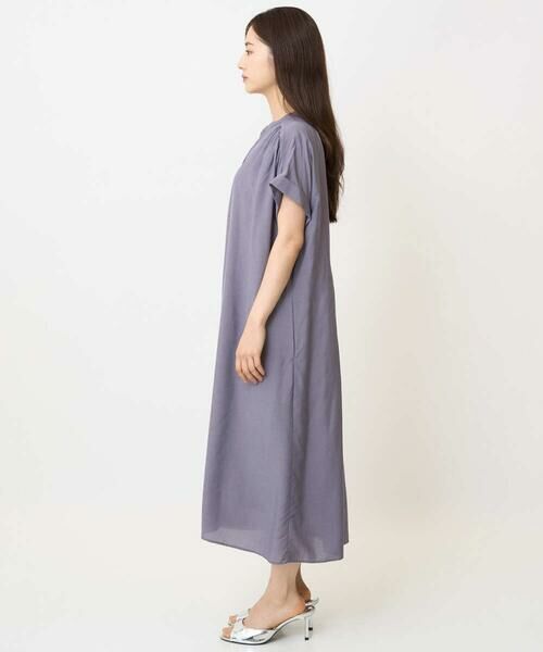 Maison de CINQ / メゾン ドゥ サンク ロング・マキシ丈ワンピース | 【小さいサイズ】ベルト付きキーネックワンピース/洗える | 詳細11