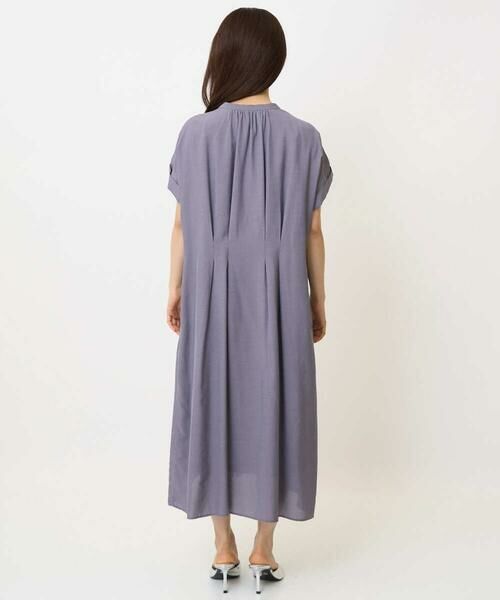 Maison de CINQ / メゾン ドゥ サンク ロング・マキシ丈ワンピース | 【小さいサイズ】ベルト付きキーネックワンピース/洗える | 詳細12