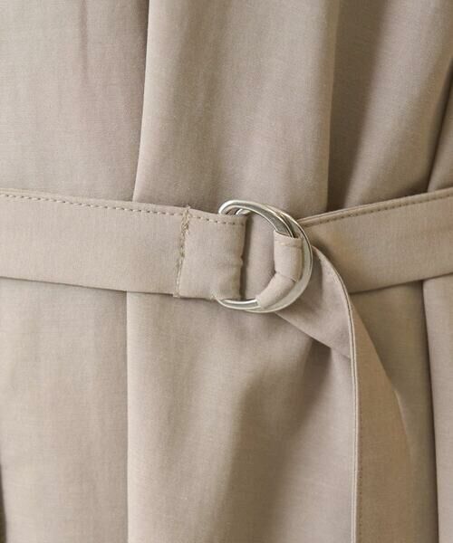 Maison de CINQ / メゾン ドゥ サンク ロング・マキシ丈ワンピース | 【小さいサイズ】ベルト付きキーネックワンピース/洗える | 詳細14