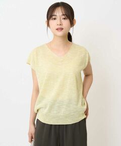 Maison de CINQ / メゾン ドゥ サンク ニット・セーター | 【小さいサイズ】フレンチスリーブラメニット/洗える