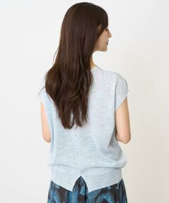 Maison de CINQ / メゾン ドゥ サンク ニット・セーター | 【小さいサイズ】フレンチスリーブラメニット/洗える