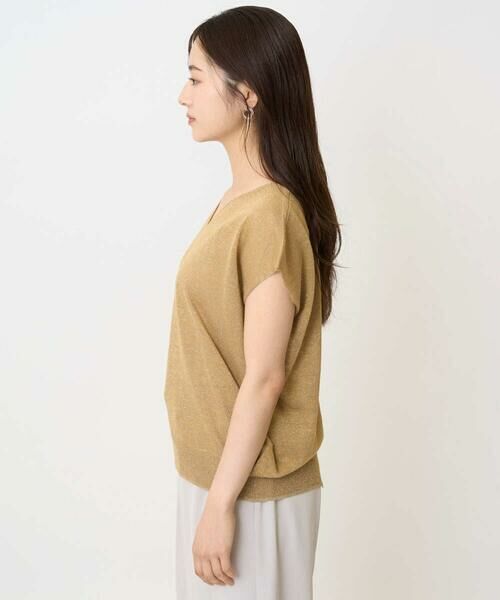 Maison de CINQ / メゾン ドゥ サンク ニット・セーター | 【小さいサイズ】フレンチスリーブラメニット/洗える | 詳細7