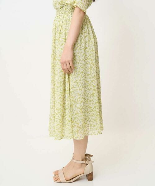 Maison de CINQ / メゾン ドゥ サンク ロング・マキシ丈スカート | 【小さいサイズ】小花柄シフォンスカート/丈の長さが選べる/洗える/セットアップ対応 | 詳細12