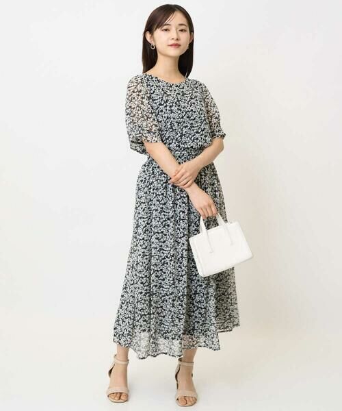 Maison de CINQ / メゾン ドゥ サンク ロング・マキシ丈スカート | 【小さいサイズ】小花柄シフォンスカート/丈の長さが選べる/洗える/セットアップ対応 | 詳細17