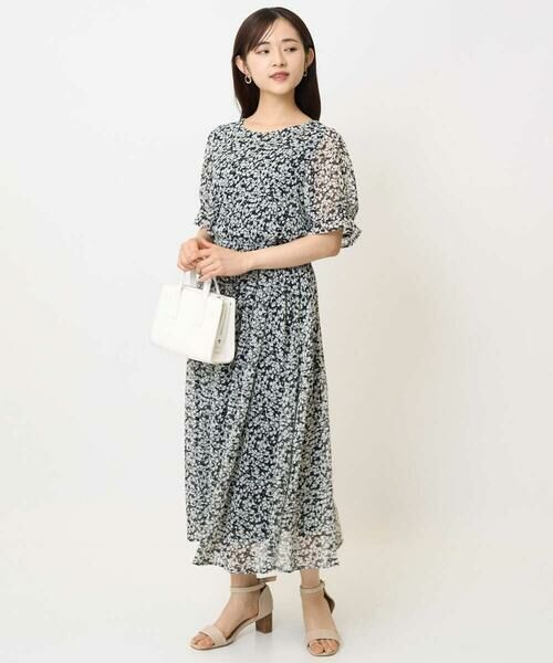 Maison de CINQ / メゾン ドゥ サンク ロング・マキシ丈スカート | 【小さいサイズ】小花柄シフォンスカート/丈の長さが選べる/洗える/セットアップ対応 | 詳細18