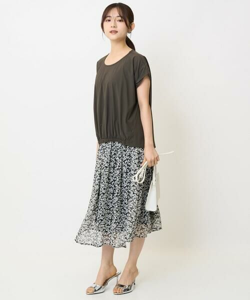 Maison de CINQ / メゾン ドゥ サンク ロング・マキシ丈スカート | 【小さいサイズ】小花柄シフォンスカート/丈の長さが選べる/洗える/セットアップ対応 | 詳細21