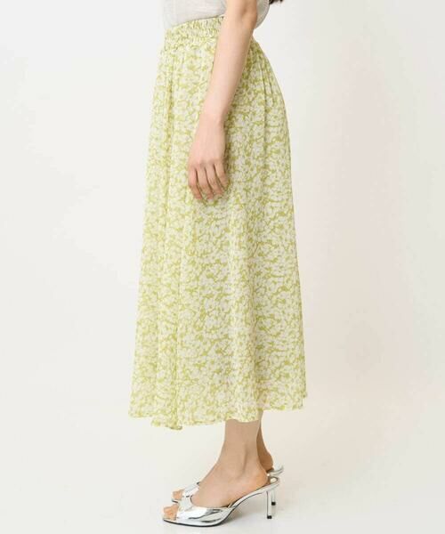 Maison de CINQ / メゾン ドゥ サンク ロング・マキシ丈スカート | 【小さいサイズ】小花柄シフォンスカート/丈の長さが選べる/洗える/セットアップ対応 | 詳細4