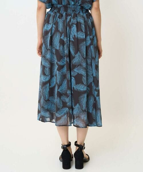 Maison de CINQ / メゾン ドゥ サンク ロング・マキシ丈スカート | 【小さいサイズ】リーフ柄シフォンスカート/丈の長さが選べる/洗える/セットアップ対応 | 詳細14