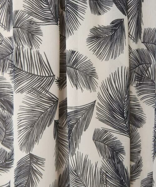 Maison de CINQ / メゾン ドゥ サンク ロング・マキシ丈スカート | 【小さいサイズ】リーフ柄シフォンスカート/丈の長さが選べる/洗える/セットアップ対応 | 詳細16