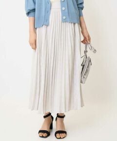 Maison de CINQ / メゾン ドゥ サンク ロング・マキシ丈スカート | 【小さいサイズ】楊柳シアーチェックプリーツスカート/洗える/セットアップ対応