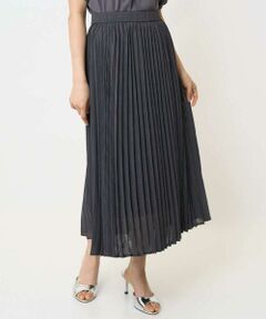 Maison de CINQ / メゾン ドゥ サンク ロング・マキシ丈スカート | 【小さいサイズ】楊柳シアーチェックプリーツスカート/洗える/セットアップ対応