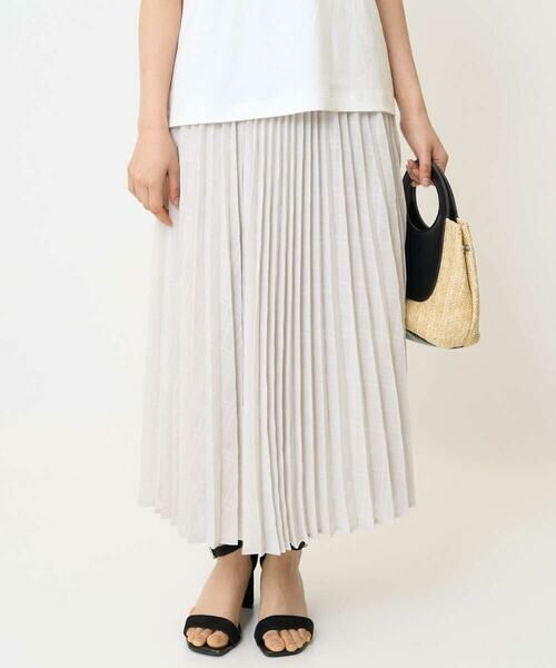 Maison de CINQ / メゾン ドゥ サンク ロング・マキシ丈スカート | 【小さいサイズ】楊柳シアーチェックプリーツスカート/洗える/セットアップ対応 | 詳細1