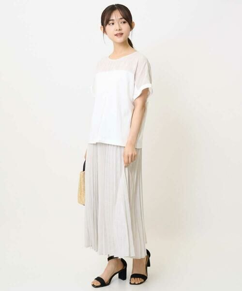 Maison de CINQ / メゾン ドゥ サンク ロング・マキシ丈スカート | 【小さいサイズ】楊柳シアーチェックプリーツスカート/洗える/セットアップ対応 | 詳細12