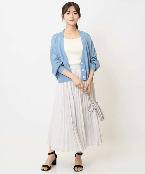 Maison de CINQ / メゾン ドゥ サンク ロング・マキシ丈スカート | 【小さいサイズ】楊柳シアーチェックプリーツスカート/洗える/セットアップ対応 | 詳細14