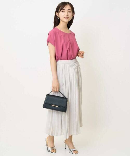 Maison de CINQ / メゾン ドゥ サンク ロング・マキシ丈スカート | 【小さいサイズ】楊柳シアーチェックプリーツスカート/洗える/セットアップ対応 | 詳細16