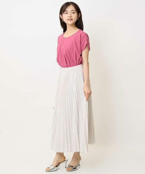 Maison de CINQ / メゾン ドゥ サンク ロング・マキシ丈スカート | 【小さいサイズ】楊柳シアーチェックプリーツスカート/洗える/セットアップ対応 | 詳細18