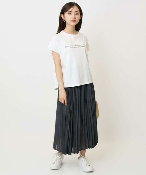 Maison de CINQ / メゾン ドゥ サンク ロング・マキシ丈スカート | 【小さいサイズ】楊柳シアーチェックプリーツスカート/洗える/セットアップ対応 | 詳細28