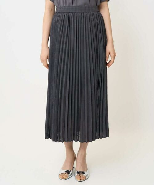 Maison de CINQ / メゾン ドゥ サンク ロング・マキシ丈スカート | 【小さいサイズ】楊柳シアーチェックプリーツスカート/洗える/セットアップ対応 | 詳細3