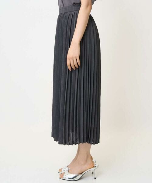 Maison de CINQ / メゾン ドゥ サンク ロング・マキシ丈スカート | 【小さいサイズ】楊柳シアーチェックプリーツスカート/洗える/セットアップ対応 | 詳細4