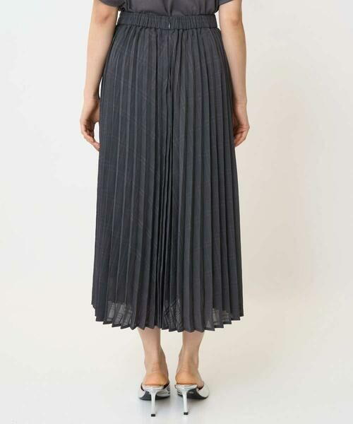 Maison de CINQ / メゾン ドゥ サンク ロング・マキシ丈スカート | 【小さいサイズ】楊柳シアーチェックプリーツスカート/洗える/セットアップ対応 | 詳細5