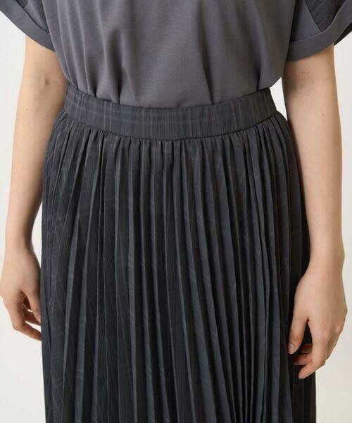 Maison de CINQ / メゾン ドゥ サンク ロング・マキシ丈スカート | 【小さいサイズ】楊柳シアーチェックプリーツスカート/洗える/セットアップ対応 | 詳細7