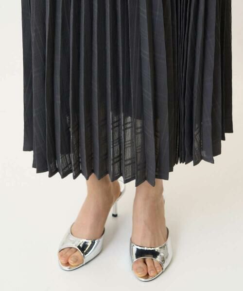 Maison de CINQ / メゾン ドゥ サンク ロング・マキシ丈スカート | 【小さいサイズ】楊柳シアーチェックプリーツスカート/洗える/セットアップ対応 | 詳細8