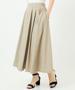 Maison de CINQ / メゾン ドゥ サンク ロング・マキシ丈スカート | 【小さいサイズ】ジャージーフレアスカート/接触冷感/速乾/洗える/セットアップ対応