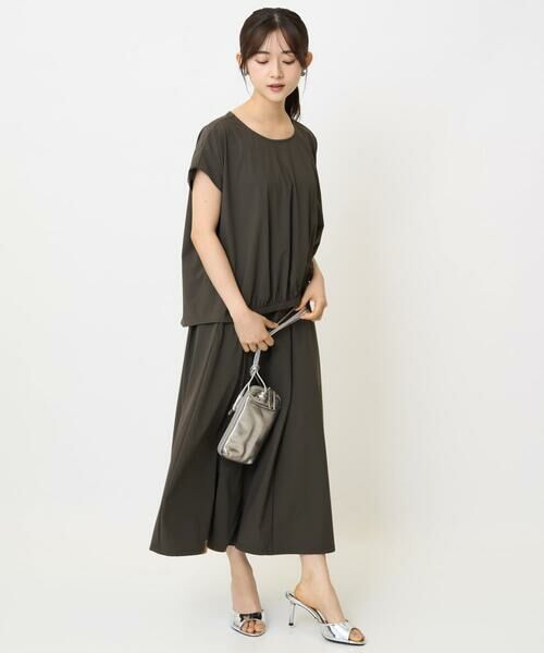 Maison de CINQ / メゾン ドゥ サンク ロング・マキシ丈スカート | 【小さいサイズ】ジャージーフレアスカート/接触冷感/速乾/洗える/セットアップ対応 | 詳細11