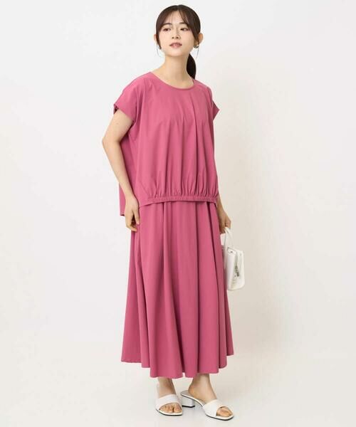 Maison de CINQ / メゾン ドゥ サンク ロング・マキシ丈スカート | 【小さいサイズ】ジャージーフレアスカート/接触冷感/速乾/洗える/セットアップ対応 | 詳細22