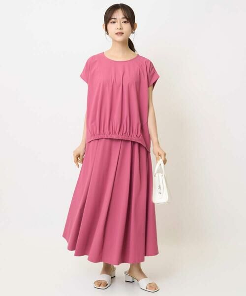 Maison de CINQ / メゾン ドゥ サンク ロング・マキシ丈スカート | 【小さいサイズ】ジャージーフレアスカート/接触冷感/速乾/洗える/セットアップ対応 | 詳細23