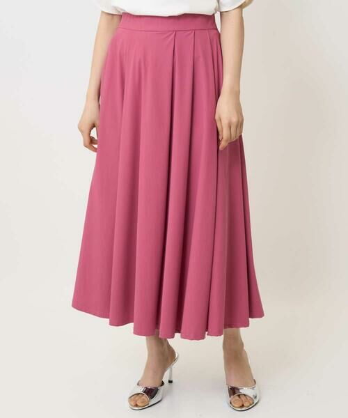 Maison de CINQ / メゾン ドゥ サンク ロング・マキシ丈スカート | 【小さいサイズ】ジャージーフレアスカート/接触冷感/速乾/洗える/セットアップ対応 | 詳細28