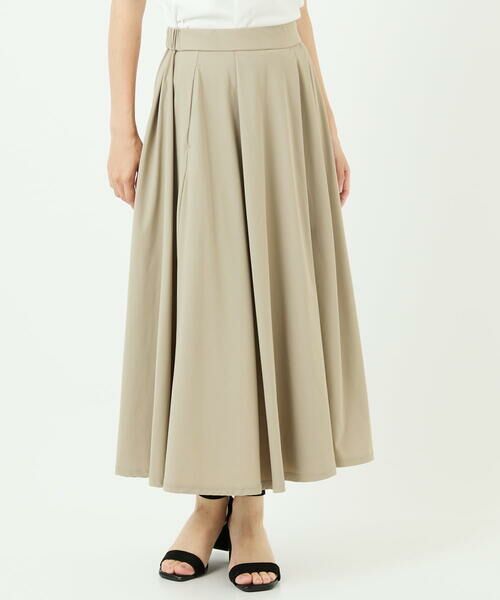 Maison de CINQ / メゾン ドゥ サンク ロング・マキシ丈スカート | 【小さいサイズ】ジャージーフレアスカート/接触冷感/速乾/洗える/セットアップ対応 | 詳細29