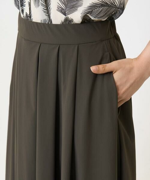 Maison de CINQ / メゾン ドゥ サンク ロング・マキシ丈スカート | 【小さいサイズ】ジャージーフレアスカート/接触冷感/速乾/洗える/セットアップ対応 | 詳細5