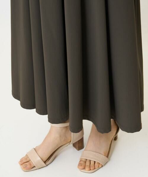 Maison de CINQ / メゾン ドゥ サンク ロング・マキシ丈スカート | 【小さいサイズ】ジャージーフレアスカート/接触冷感/速乾/洗える/セットアップ対応 | 詳細6