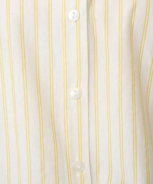 Maison de CINQ / メゾン ドゥ サンク カットソー | 【小さいサイズ】先染めストライプ柄ドロストデザインカットソー/洗える | 詳細12