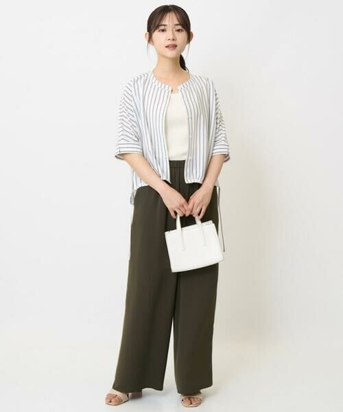 Maison de CINQ / メゾン ドゥ サンク カットソー | 【小さいサイズ】先染めストライプ柄ドロストデザインカットソー/洗える | 詳細16